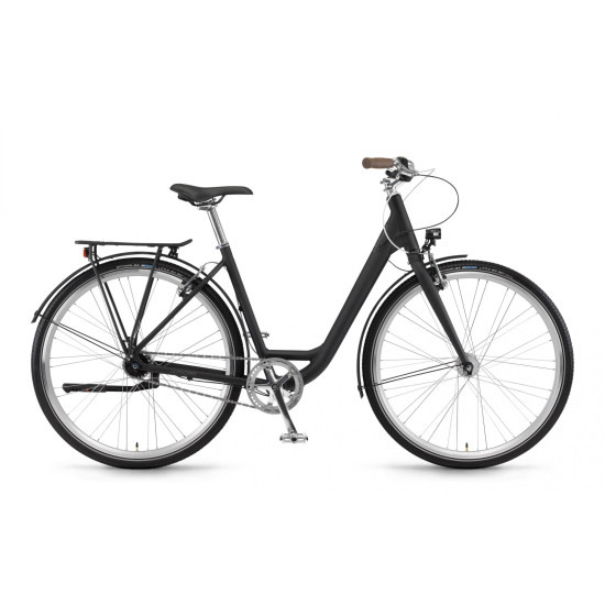 Купити Велосипед  Winora Lane Monotube 7s Nexus FW 28", рама 46 см, чорний матовий, 2019 у Києві - фото №1